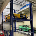 customizable double deck hydraulic vertical elevator four post car lift for hydraulic stationary car lift table